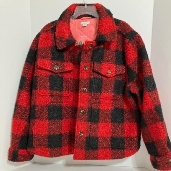 NEW Sundance Woodcutters Buffalo Plaid Sherpa Jacket Size XL - Picture 3 of 15